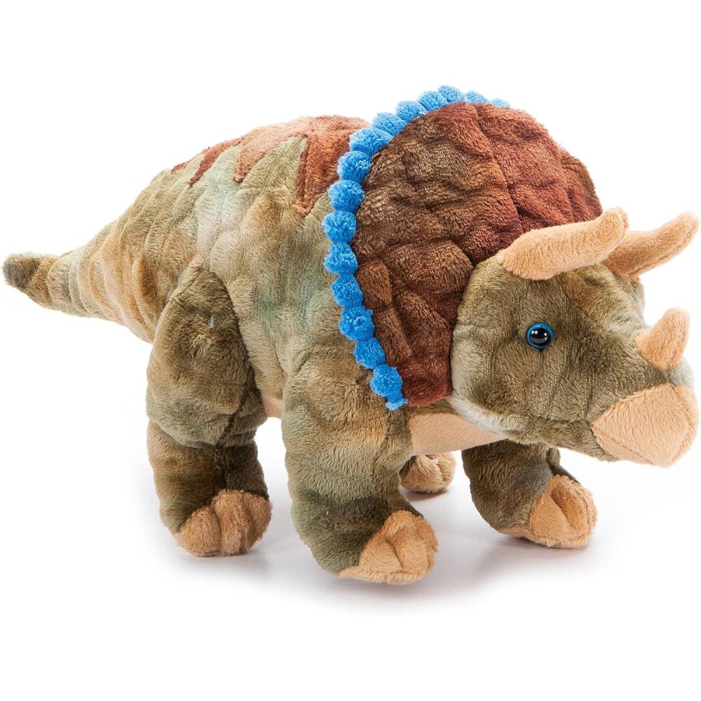 image:imageThe Petting Zoo Triceratops Stuffed Animal Plushie Gift for Kids Dinosaur Animals Triceratops Dinosaur Plush Toy 20 inches