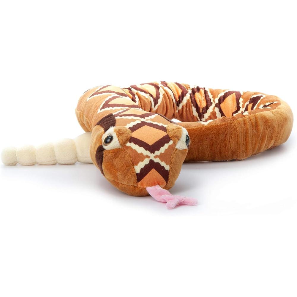 image:imageThe Petting Zoo Tropical Rattlesnake Stuffed Animal Gifts for Kids Snake Plush Toy 54 inches