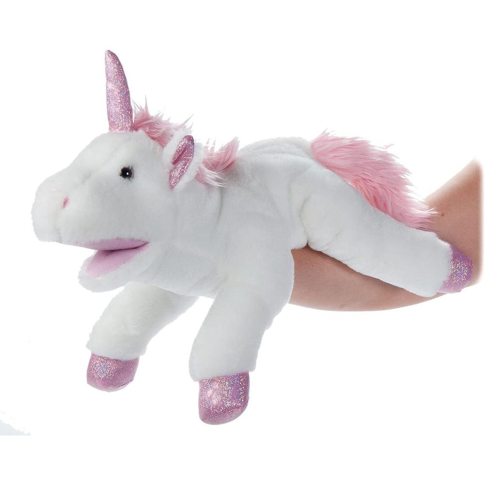 image:imageThe Petting Zoo Unicorn Hand Puppet Stuffed Animal Plushie Gifts for Kids Puppetz Animals Unicorn Interactive Puppets Plush Toy 17 Inches