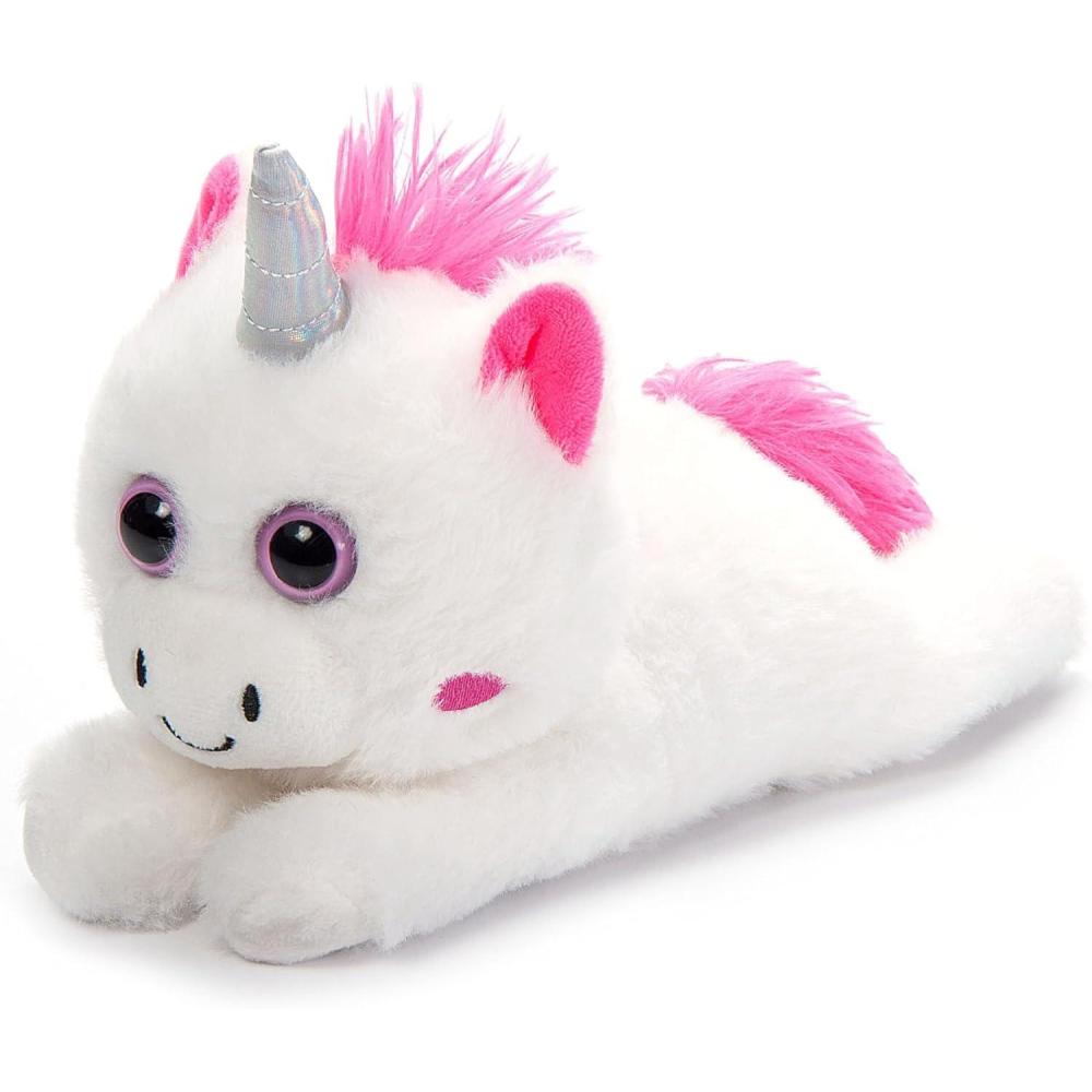 image:imageThe Petting Zoo Unicorn Stuffed Animal Plushie Slap Bracelet Gifts for Kids Slapstix Animals White Unicorn Plush Toy 10 inches