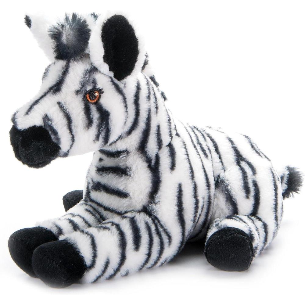 image:imageThe Petting Zoo Zebra Stuffed Animal Plushie Gifts for Kids Earth Keeperz Wildlife Animals Zoologee Zebra Plush Toy 12 inches