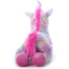 The Petting Zoo 13″ Pastel Tie Dye Rainbow Unicorn with Silver Sparkly Horn