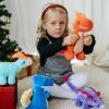 The Petting Zoo Allosaurus Dinosaur Stuffed Animal Plushie, Gift for Kids, Dinosaur Animals, Baby Dinosaur Plush Toy 11 inches