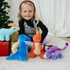 The Petting Zoo Ankylosaurus Stuffed Animal Plushie, Gift for Kids, Dinosaur Animals, Baby Dinosaur Plush Toy 12 inches