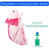 The Petting Zoo Axolotl Stuffed Animal Plushie Backpack, Gifts for Kids, Sealife Animal Toy, Pink Axolotl Plush Toy Book Bag, 20 inches
