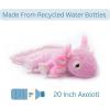 The Petting Zoo Axolotl Stuffed Animal Plushie, Gifts for Kids, Fuzzlez Sealife Animals, Salamander Plush Toy, 20 inches