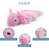 The Petting Zoo Axolotl Stuffed Animal Plushie, Gifts for Kids, Fuzzlez Sealife Animals, Salamander Plush Toy, 20 inches