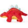 The Petting Zoo Baby Stegosaurus Stuffed Animal Plushie, Dinosaur Animals, ZOOLOGEE Red Dinosaur Plush Toy 11 inches