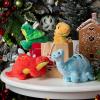 The Petting Zoo Baby Triceratops Stuffed Animal Plushie, Dinosaur Animals, ZOOLOGEE Green Dinosaur Plush Toy 11 inches