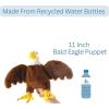 The Petting Zoo Bald Eagle Stuffed Animal Plushie, Gifts for Kids, Puppetz Animals, Eagle Plush Toy 15 Inches