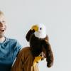 The Petting Zoo Bald Eagle Stuffed Animal Plushie, Gifts for Kids, Puppetz Animals, Eagle Plush Toy 15 Inches