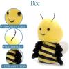 The Petting Zoo Bee Stuffed Animal Plushie, Gifts for Kids, Nuggetz Animals, Bee Plush Toy, 6 inches