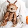 The Petting Zoo Bigfoot Boy Stuffed Animal Plushie Backpack, Gifts for Kids, Wildlife Animal Toy, Brown Bigfoot Plush Toy Book Bag, 20 inches