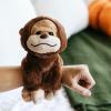 The Petting Zoo Bigfoot Yeti Stuffed Animal Plushie Slap Bracelet, Gifts for Kids, Slapstix Wildlife Animals, Brown Bigfoot Plush Toy, 9 inches
