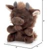 The Petting Zoo Bison Stuffed Animal Plushie, Gifts for Kids, Nuggetz Wildlife Animals, Bison Plush Toy, 6 inches(Small)