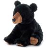 The Petting Zoo Black Bear Stuffed Animal, Gifts for Kids, Wild Onez Zoo Animals, Black Bear Plush Toy 12 inches