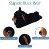 The Petting Zoo Black Bear Stuffed Animal Plushie Slap Bracelet, Gifts for Kids, Slapstix Wildlife Animals, Bear Plush Toy, 10 inches