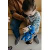 The Petting Zoo Blue Dragon Stuffed Animal Plushie Slap Bracelet, Gifts for Kids, Slapstix Dragon Animals, Dragon Plush Toy 10 Inches