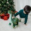 The Petting Zoo Brachiosaurus Dinosaur Stuffed Animal Plushie, Gift for Kids, Dinosaur Animals, Green Brachiosaurus Dinosaur Plush Toy 20 inches