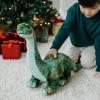 The Petting Zoo Brachiosaurus Dinosaur Stuffed Animal Plushie, Gift for Kids, Dinosaur Animals, Green Brachiosaurus Dinosaur Plush Toy 20 inches
