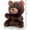 The Petting Zoo Brown Bear Stuffed Animal Plushie, Gifts for Kids, Nuggetz Wildlife Animals, Bear Panda Plush Toy, 6 inches(Small)
