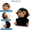 The Petting Zoo Chimp Stuffed Animal Plushie, Gifts for Kids, Nuggetz Wildlife Animals, Chimp Plush Toy, 6 inches