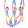 The Petting Zoo, Colorful Hanging Monkey Stuffed Animal, Ombrez Monkey Plush Toy, 20″ Blue