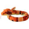 The Petting Zoo Cottonmouth Snake Stuffed Animal Plushie, Gifts for Kids, Earth Keeperz Snake Animals, Zoologee Orange Cottonmouth Snake Plush Toy, 54 inches