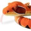 The Petting Zoo Cottonmouth Snake Stuffed Animal Plushie, Gifts for Kids, Earth Keeperz Snake Animals, Zoologee Orange Cottonmouth Snake Plush Toy, 54 inches