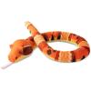 The Petting Zoo Cottonmouth Snake Stuffed Animal Plushie, Gifts for Kids, Earth Keeperz Snake Animals, Zoologee Orange Cottonmouth Snake Plush Toy, 54 inches