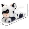 The Petting Zoo Cow Stuffed Animal Plushie Slap Bracelet, Gifts for Kids, Slapstix Wildlife Animals, Cow Plush Toy, 10 inches