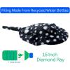 The Petting Zoo Diamond Stingray Stuffed Animal Plushie, Gifts for Kids, Earth Keeperz Sealife Animals, Zoologee Spotted Diamond Stingray Plush Toy, 15 inches