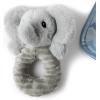 The Petting Zoo Elephant Stuffed Animal Plushie Blanket and Rattle, Gifts for Kids, Bumblez Animals, Grey Elephant Plush Toy, 30 inches