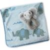 The Petting Zoo Elephant Stuffed Animal Plushie Blanket and Rattle, Gifts for Kids, Bumblez Animals, Grey Elephant Plush Toy, 30 inches