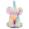 The Petting Zoo Elephant Stuffed Animal Plushie, Ombrez Zoo Animals, Rainbow Elephant Plush Toy 12 inches