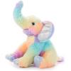 The Petting Zoo Elephant Stuffed Animal Plushie, Ombrez Zoo Animals, Rainbow Elephant Plush Toy 12 inches