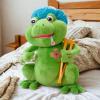 The Petting Zoo Feel Better Musical Frog Stuffed Animal Plushie, Gifts for Kids, Musical Animals, Get Well Soon Green Frog Plush Toy, 10 inches