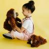 The Petting Zoo Female Orangutan Stuffed Animal Plushie, Gifts for Kids, Earth Keeperz Rainforest Animals, Zoologee Orange Female Orangutan Plush Toy, 10 inches