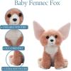 The Petting Zoo Fennec Fox Stuffed Animal Plushie, Gifts for Kids, Wild Onez Babiez Zoo Animals, Fox Plush Toy 6 inches
