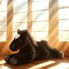 The Petting Zoo Floppy Black Horse Stuffed Animal Plushie, Gifts for Kids, Wild Onez Barnyard Animals, Black Horse Plush Toy, 16 inches