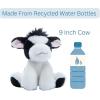 The Petting Zoo Floppy Cow Stuffed Animal Plushie, Gifts for Kids, Wild Onez Wildlife Animals, Cow Plush Toy 9 inches