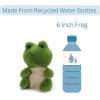The Petting Zoo Frog Stuffed Animal Plushie, Gifts for Kids, Nuggetz Wildlife Animals, Green Frog Plush Toy, 6 inches