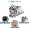 The Petting Zoo Goat Stuffed Animal Plushie Slap Bracelet, Gifts for Kids, Slapstix Wildlife Animals, Goat Plush Toy, 10 inches