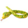 The Petting Zoo Green Tree Python Snake Stuffed Animal Plushie, Gifts for Kids, Earth Keeperz Snake Animals, Zoologee High Yellow Green Tree Python Snake Plush Toy, 54 inches