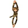 The Petting Zoo, Hanging Monkey Stuffed Animals, Plush Toys for Girls and Boys, Camo Monkey Plush Toy, 20inch (Pink)(Green)