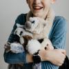 The Petting Zoo Hanging White-Handed Gibbon Monkey Stuffed Animal Plushie, Gifts for Kids, Wildlife Animals, Monkey Plush Toy 20 Inches