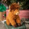 The Petting Zoo Highland Cow Plushie Stuffed Animal, Gifts for Kids, Wild Onez Wildlife Animals, Cow Plush Toy 12 inches
