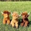 The Petting Zoo Highland Cow Plushie Stuffed Animal, Gifts for Kids, Wild Onez Wildlife Animals, Cow Plush Toy 12 inches