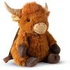 The Petting Zoo Highland Cow Stuffed Animal Plushie Backpack, Gifts for Kids, Wildlife Animal Toy, Brown Highland Cow Plush Toy Book Bag, 20 inches
