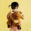 The Petting Zoo Highland Cow Stuffed Animal Plushie Backpack, Gifts for Kids, Wildlife Animal Toy, Brown Highland Cow Plush Toy Book Bag, 20 inches